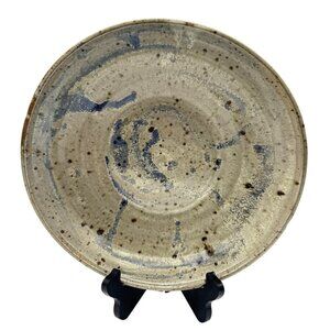 Handmade Studio Pottery Speckled Bowl Signed By Tami 11.75" Diam